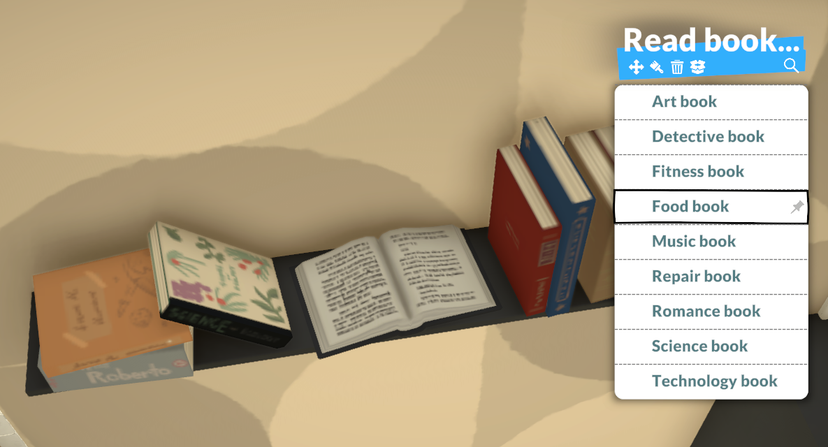 Read From Book Clutter Items (1 & 2 Books Version)