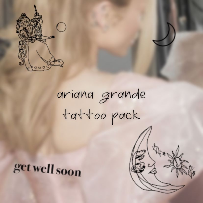 ariana grande tattoo pack