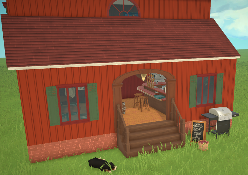 country themed barn bar