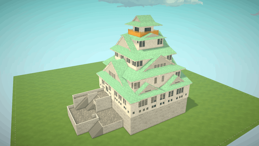 🏯 Imperial Japanese Manor — Osaka Castle Meets Modern Luxury