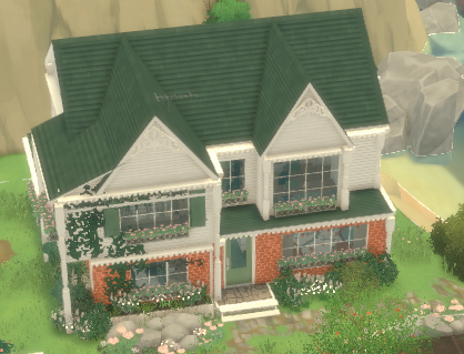 House with a small orchard
