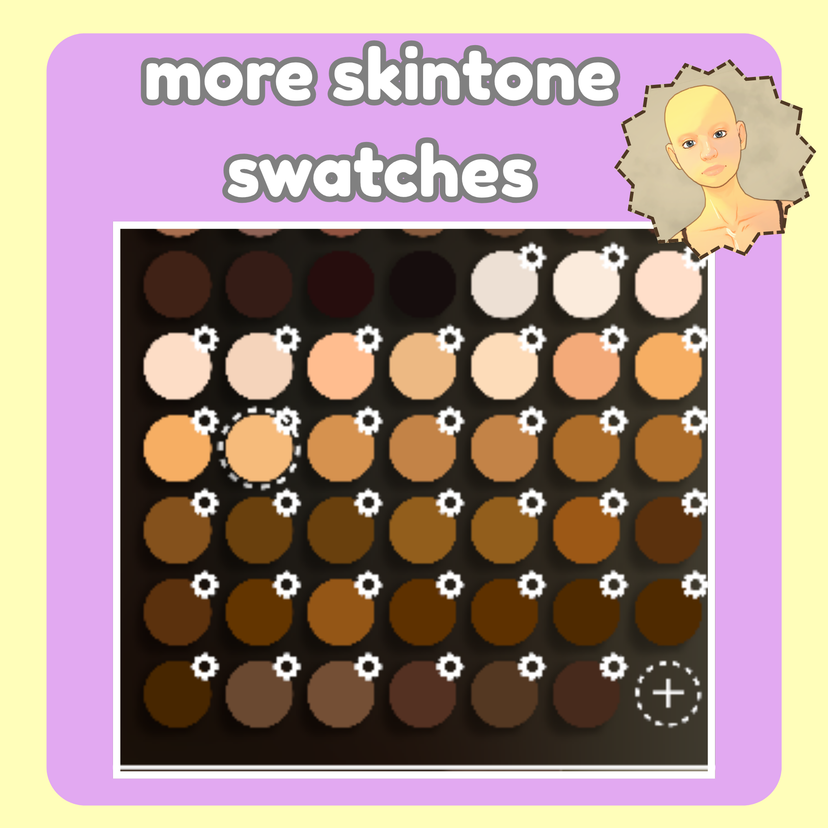 skin swatches