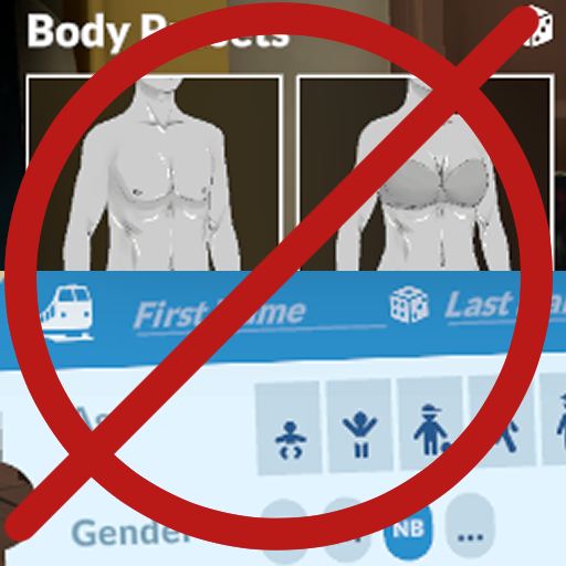 Body presets don't change gender