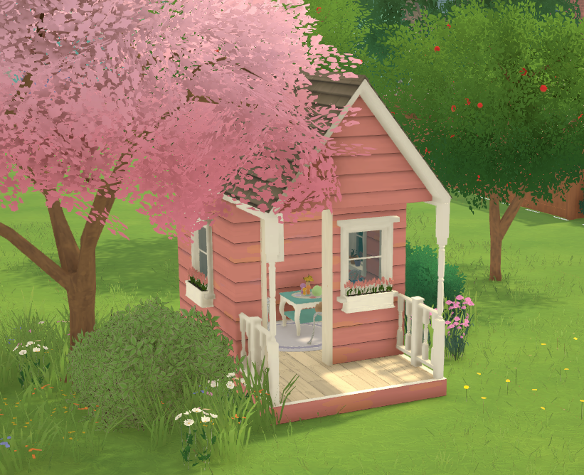 Pink playhouse for the backyard (cc free)