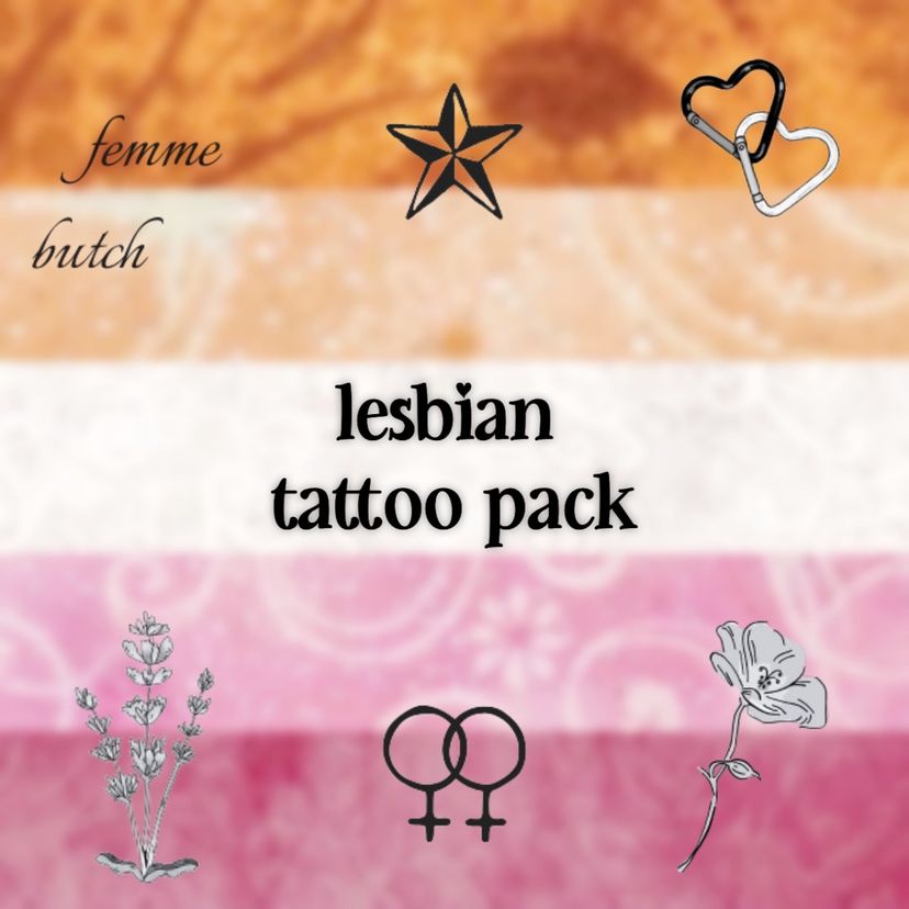 lesbian tattoo pack