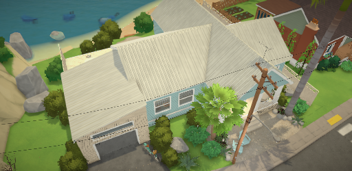 Light blue Beach house