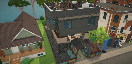 Couple house with open rooftop
