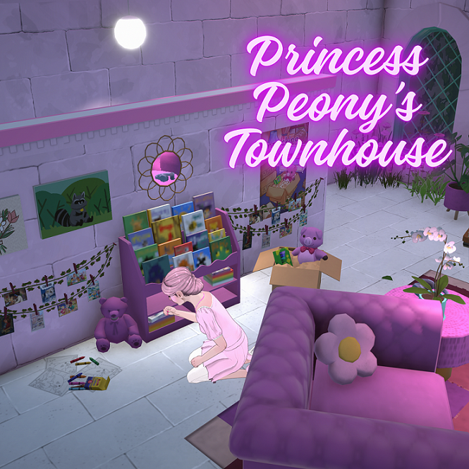 Princess Peony's Townhouse by Purrpinkdollhouses