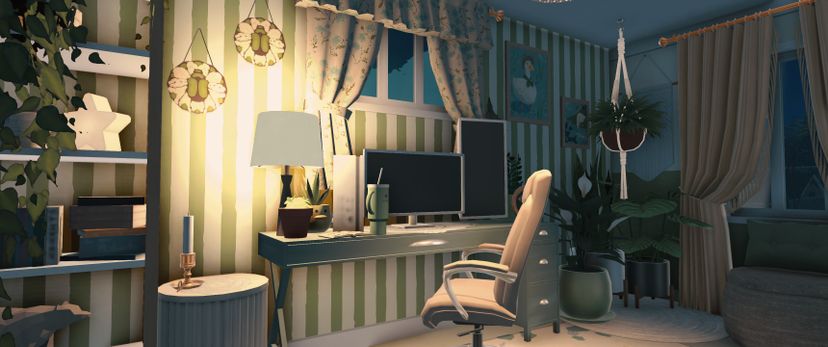 Cottage Gamer Room Setup