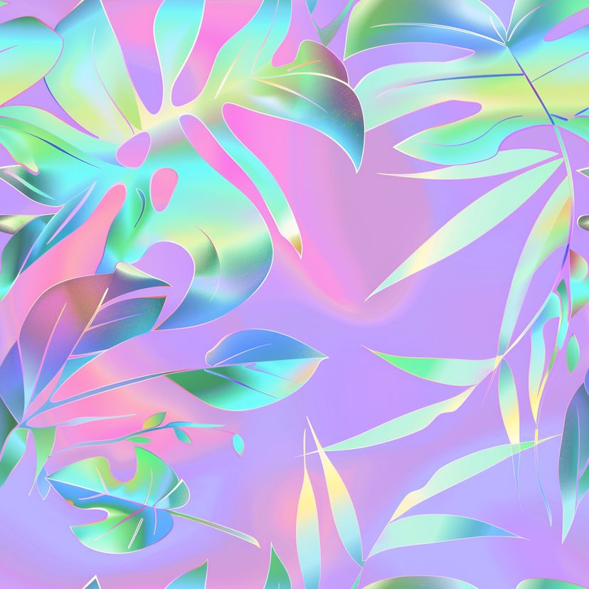 Neon Tropical Pattern