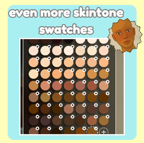 +more skintone swatches+