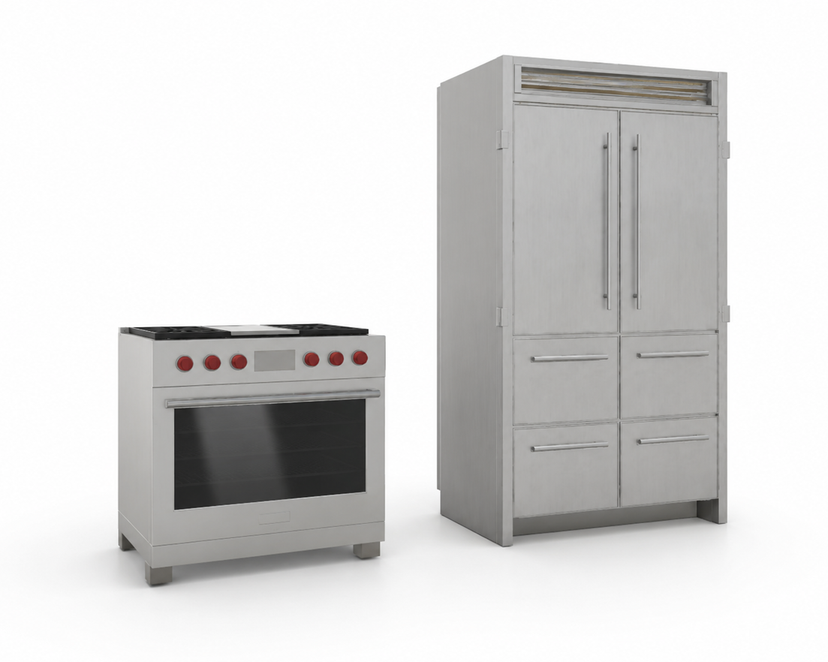 HOWL 36-Inch Range + Below-Zero 48-Inch Refrigerator