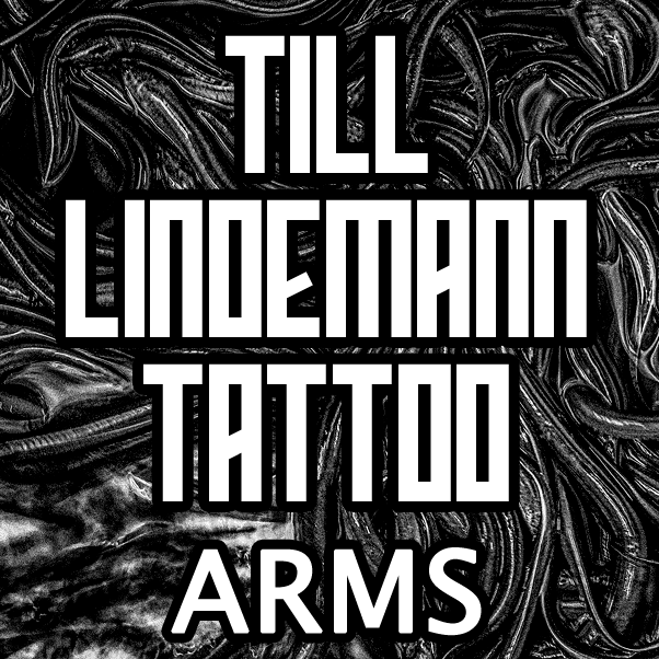 Till Lindemann eel tattoo - arms
