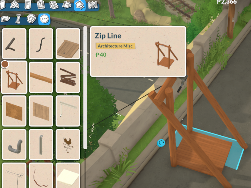 Placeable Ziplines