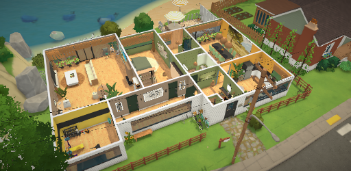 Green house at the beach