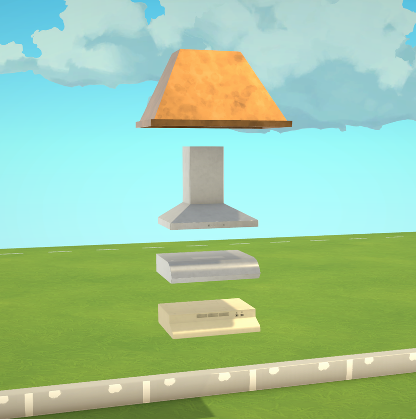 Always visible - Range hoods