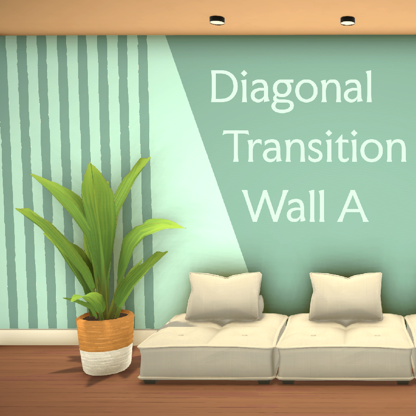 [TEA] Diagonal Transition Wall Paint A