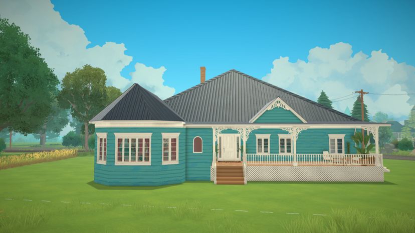 Teal Farmhouse