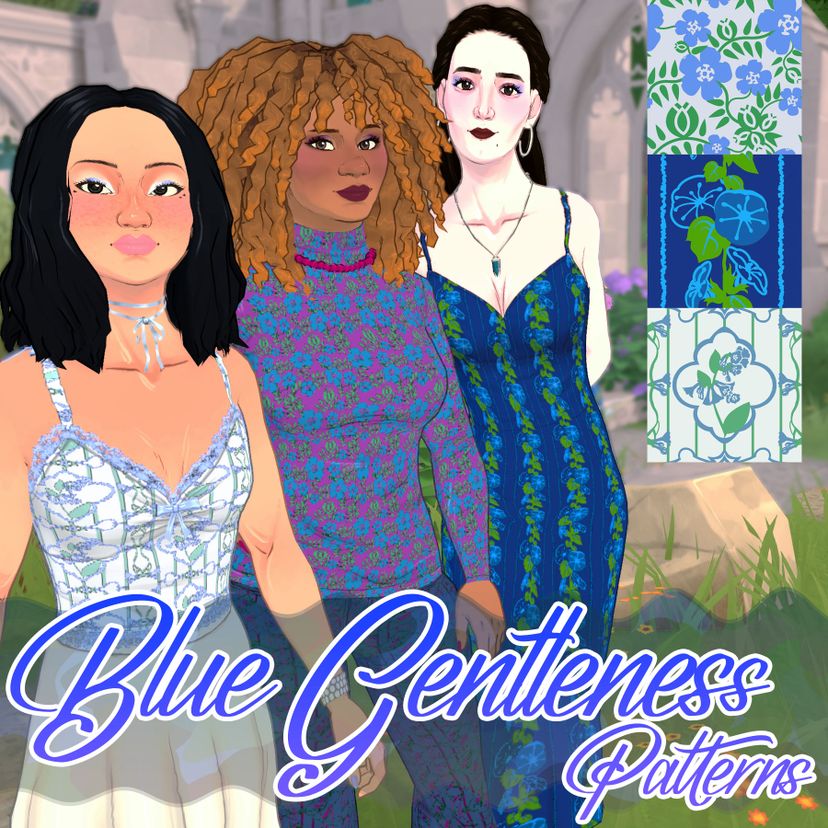 Blue Gentleness Patterns