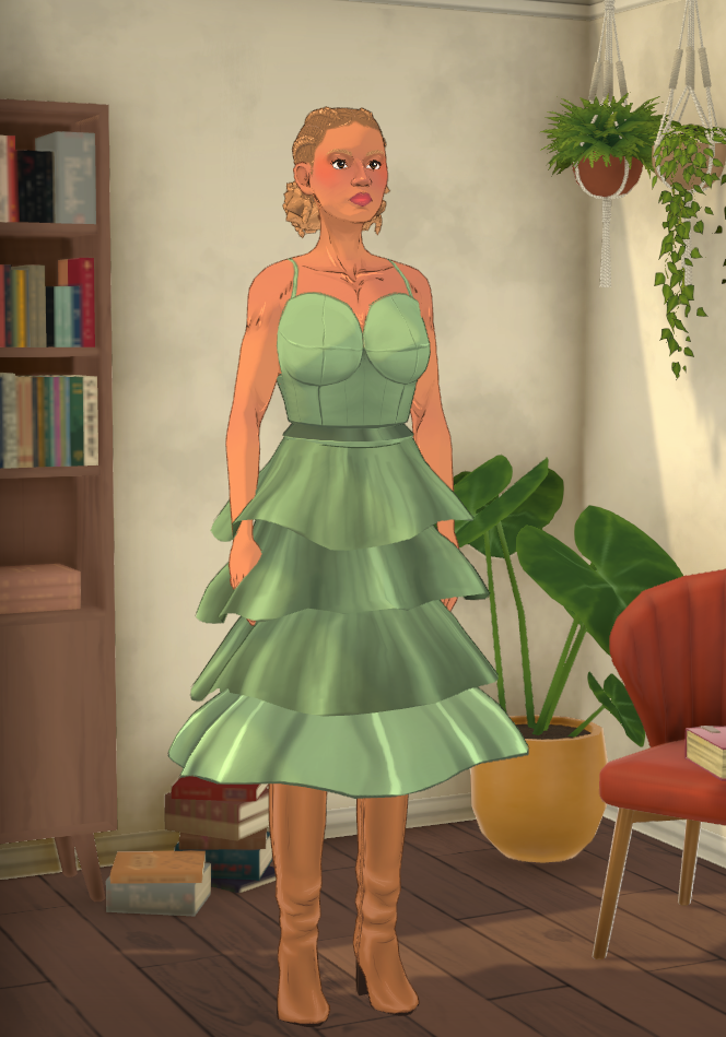 [MW] Sculptural tube midi dress
