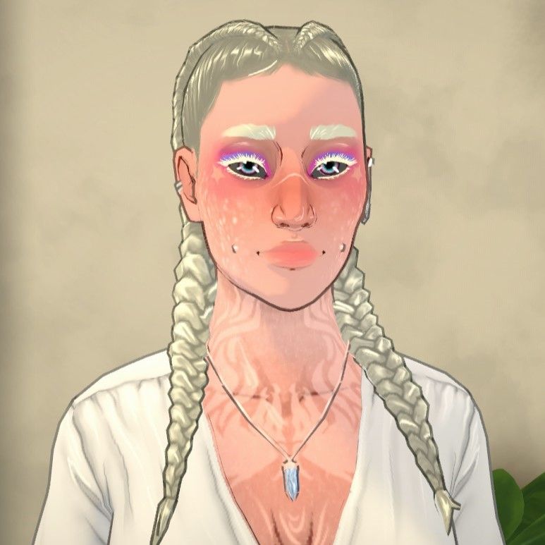 Cyberpunk Girl with Tattoos