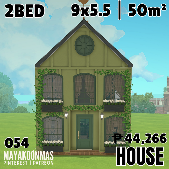 054 HOUSE 2BED 9X5.5