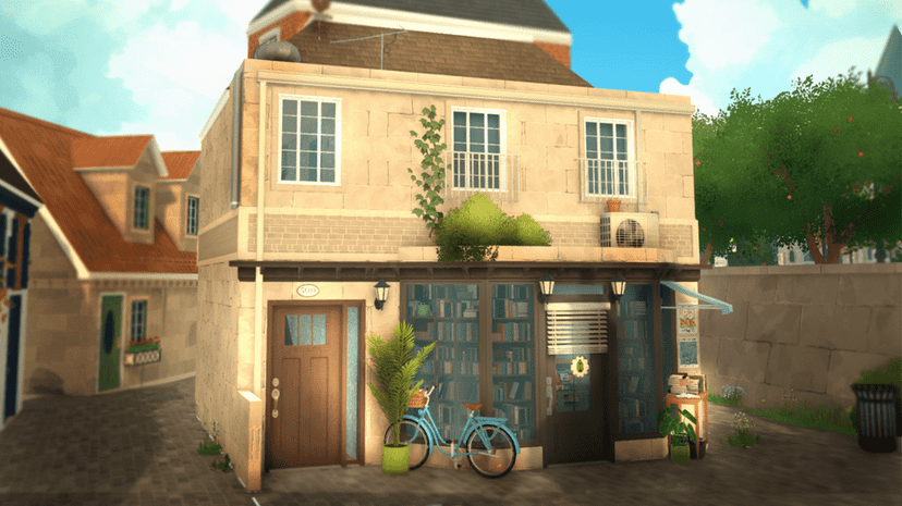 paris bookstore and apartment