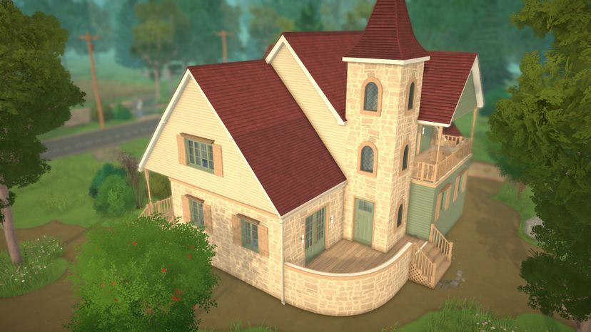 Light Blue & Green Family Home
