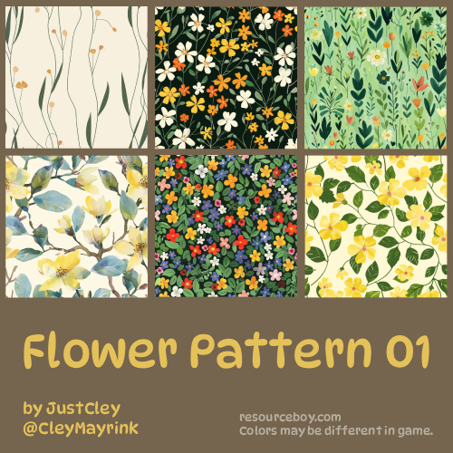 [JustCley] Flower Patterns 01