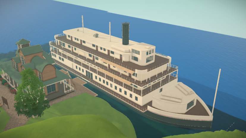 Large River Boat inspired by Delta King