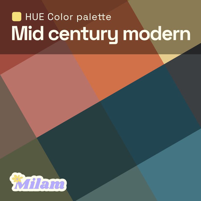 HUE Mid Century Modern Palette