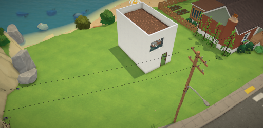 二层绿色小屋