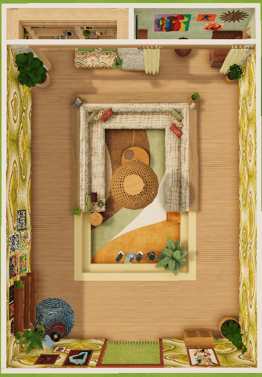 bea's 70s sunken living room