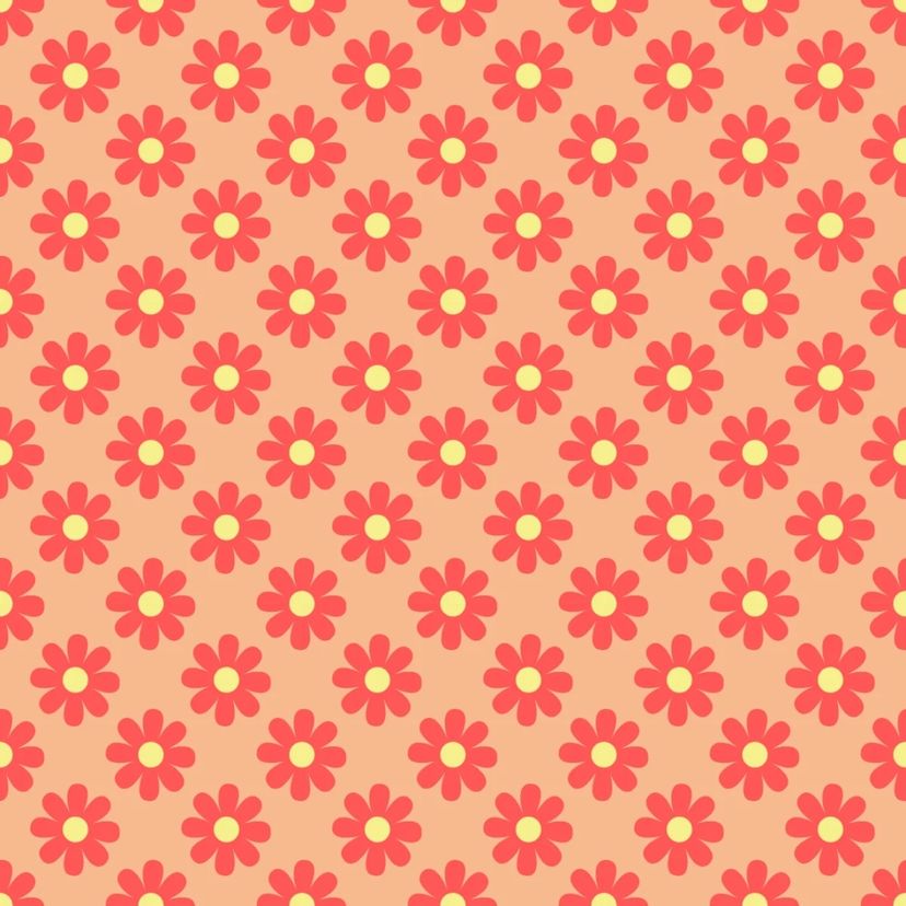 SarcasticPizza - Daisy Pattern