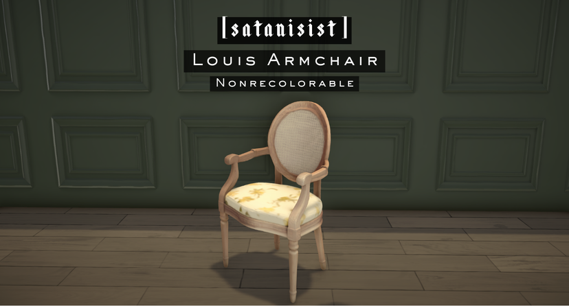[satanisist] Louis Armchair [Nonrecolorable]