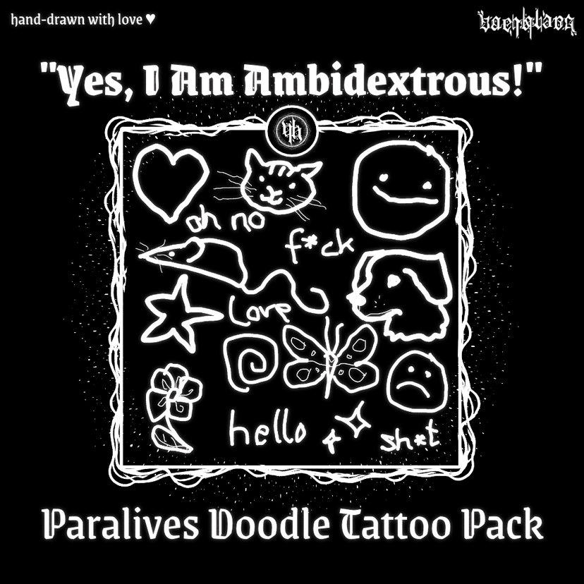 [vaerkhaos] Ambidextrous Doodle Tats