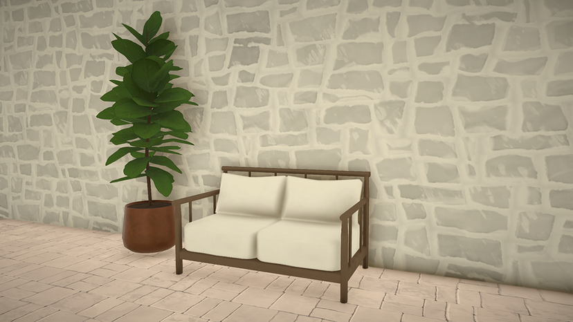 Melvin Outdoor Love Seat