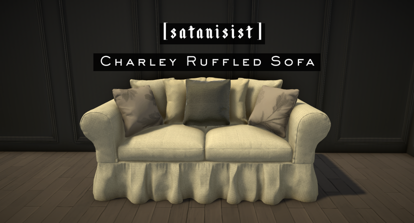 [satanisist] Charley Ruffle Skirt Sofa