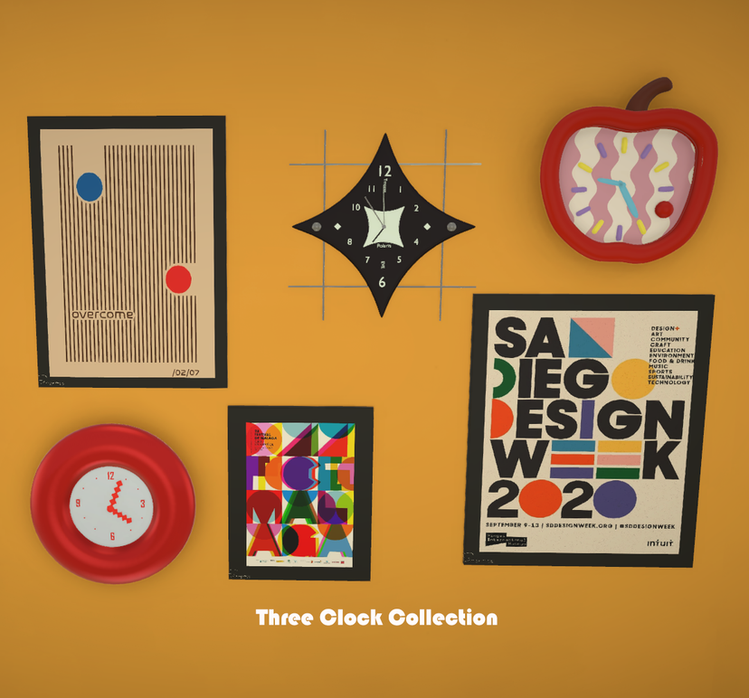 [Bear] Three clock collection