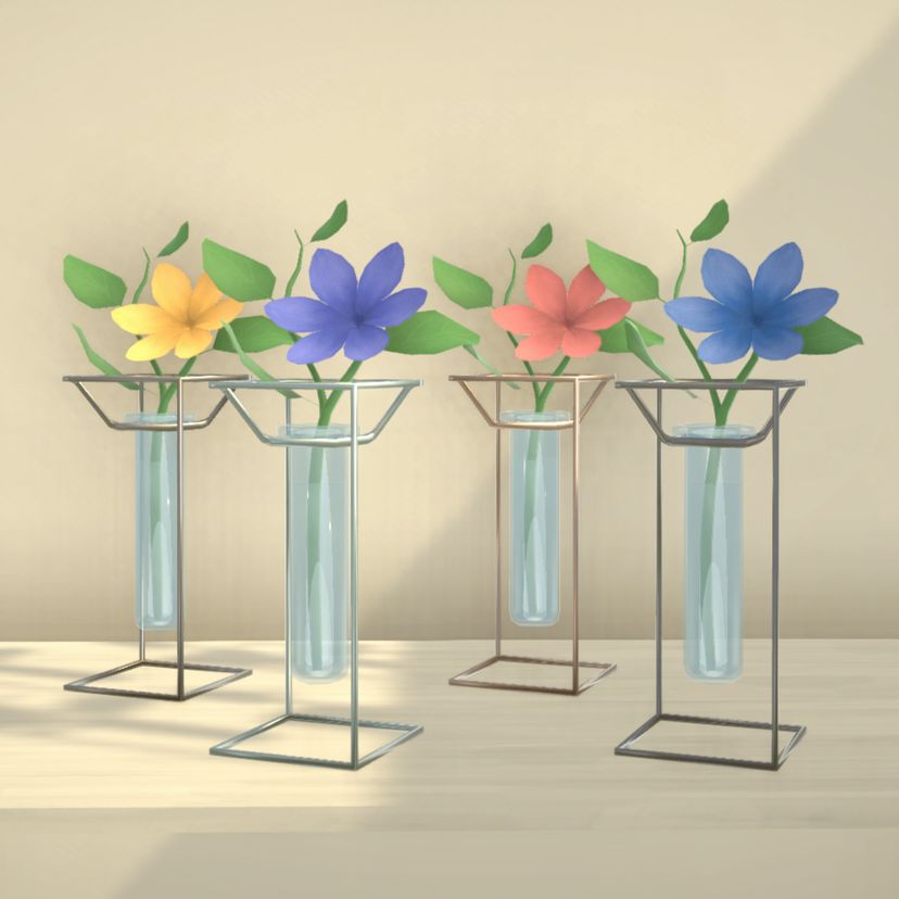 Outline Vase | Customizable Flowers