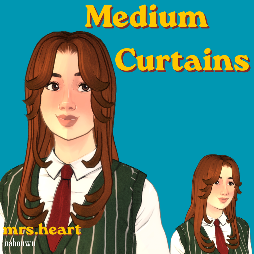 HAIR CC - Medium Curtains
