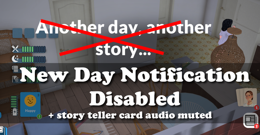 New Day Notification Disabled
