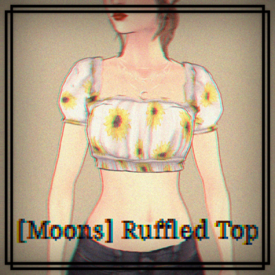 [Moons] Ruffled Top