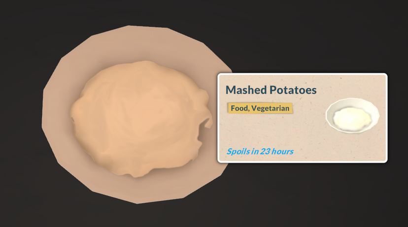 Simple Custom Food - Mashed Potatoes Tutorial