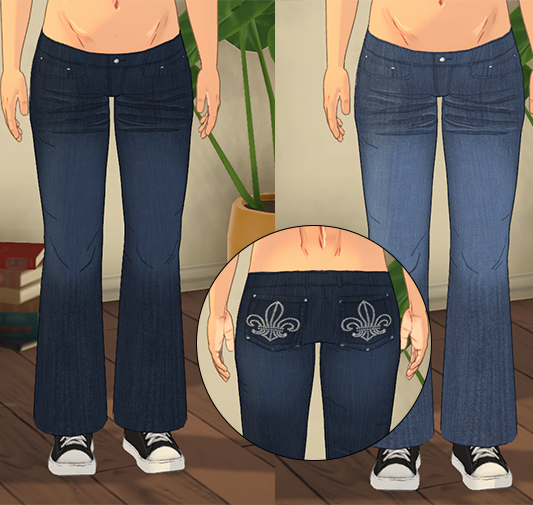 Low Waist Flared Jeans