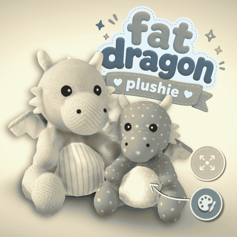 Fat Dragon Plushie