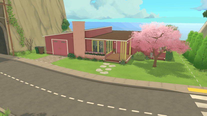 Pink Midcentury Home