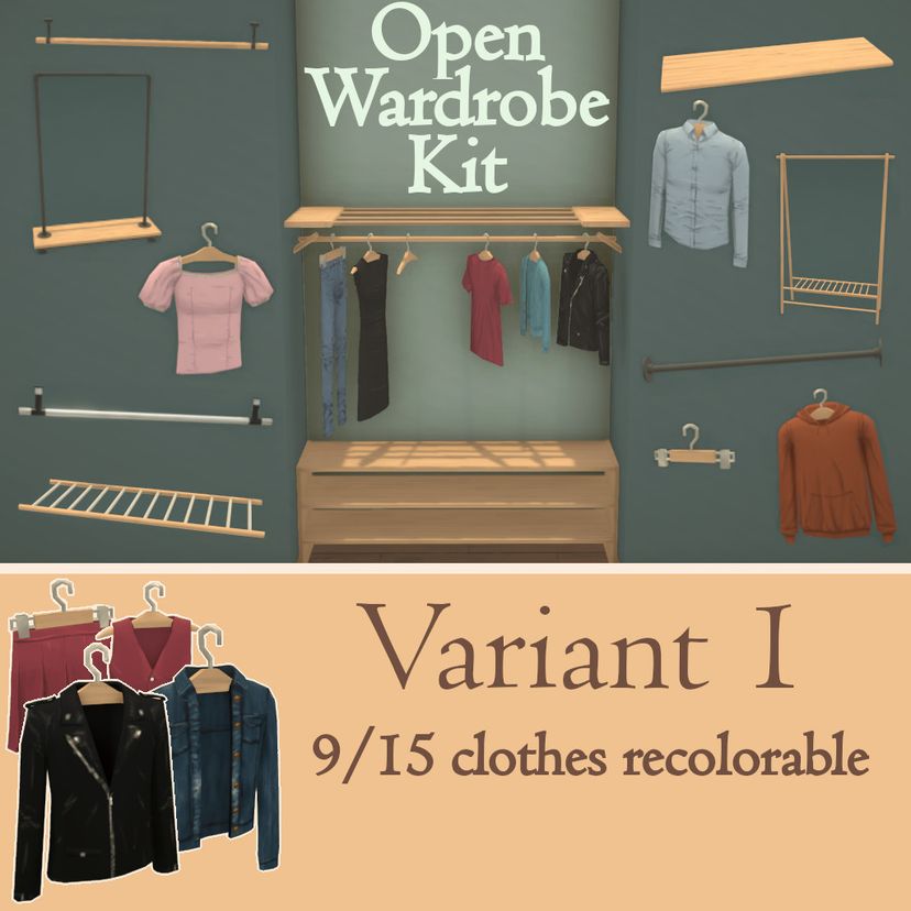 Open Wardrobe Kit Variant 1 WIP