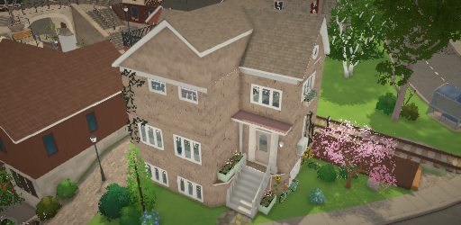 multi-level home and  cafe