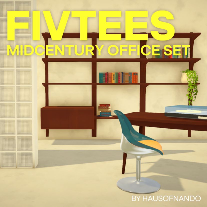 FIVTEES Midcentury Office Set